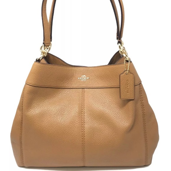 Coach Handbags - Authentic COACH pebbled leather shoulder bag